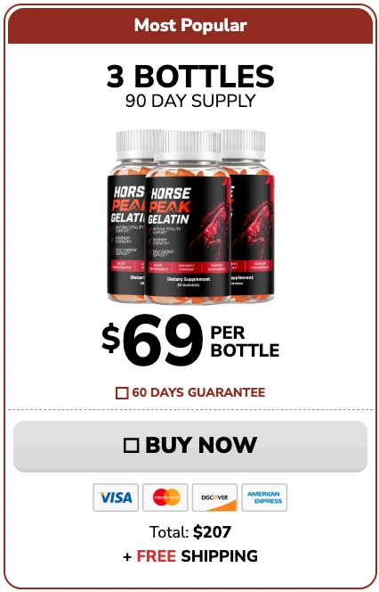 Horse Peak Gelatin 3 bottles
